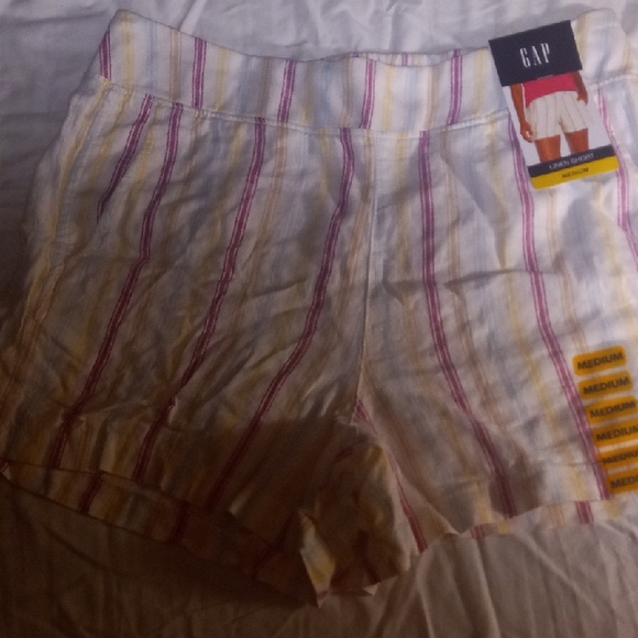 GAP Pants - GAP High Waist Yellow and Pink Shorts